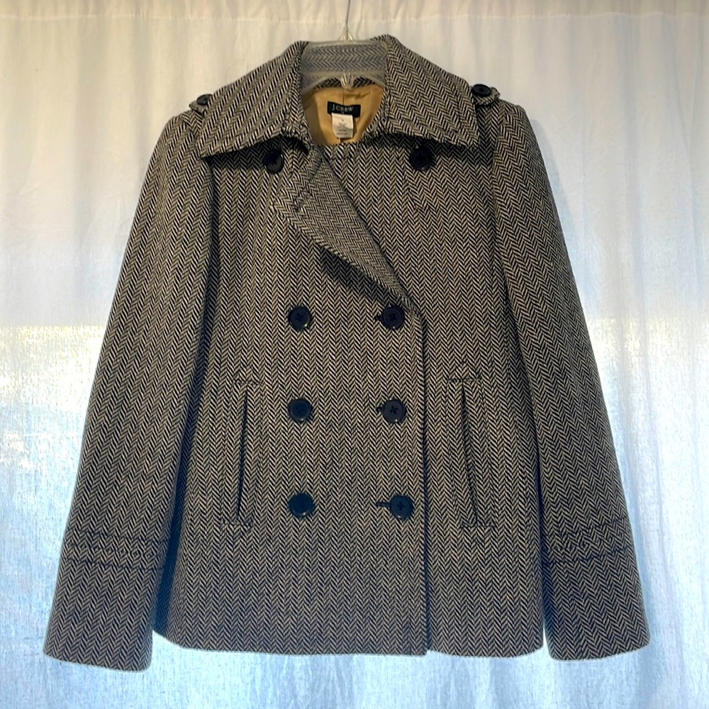 Mid weight black & white coat